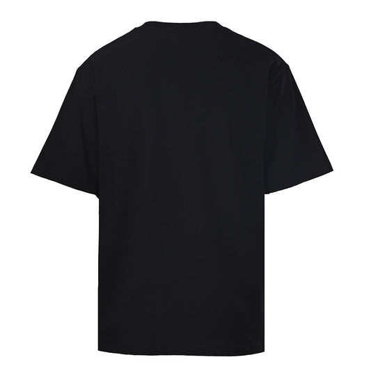 Prada Striped Panel T-Shirt with Triangle Logo