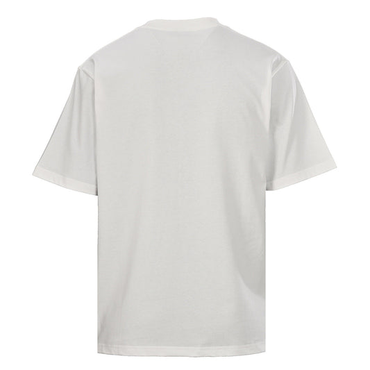 Prada Striped Panel T-Shirt with Triangle Logo
