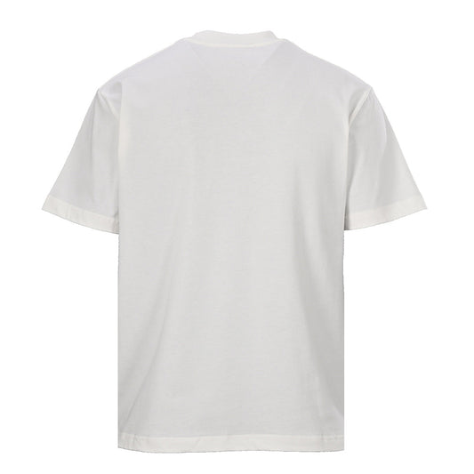 PRADA Velvet-Pocket T-Shirt with Triangle Logo Plaque