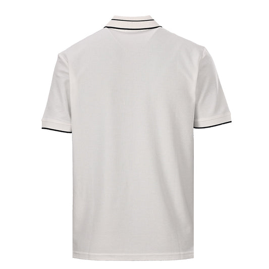 PRADA Triangle Logo Embroidered Polo Shirt