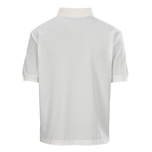 PRADA Oval Embroidery Short-Sleeve Polo Shirt