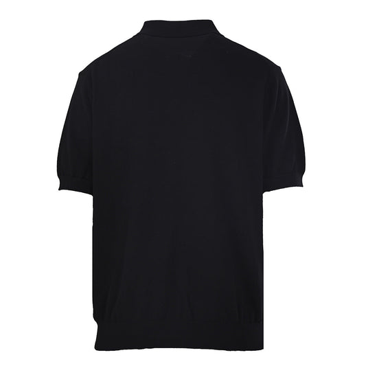 PRADA Embroidered Logo Short-Sleeve Knit Polo Shirt