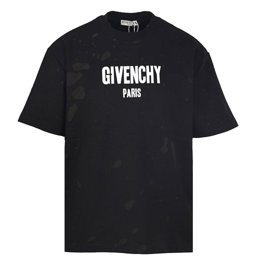 Givenchy Paris Destroyed Distressed Oversized T-Shirt – black