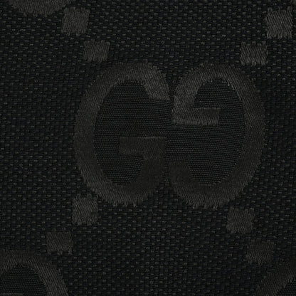 Gucci Black Monogram Jacquard Full-Zip Stand Collar Bomber Jacket