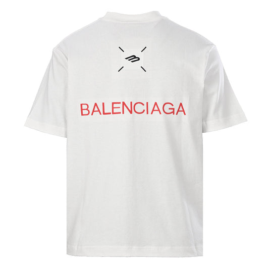 Balenciaga B Badge Patch Oversized T-Shirt – White