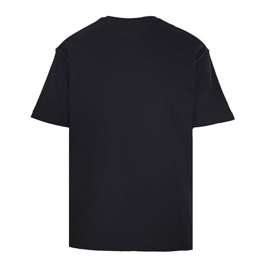 PRADA T-shirt with small figure graphic at the neckline