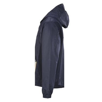 Louis Vuitton Hooded Nylon Windbreaker Jacket — Navy