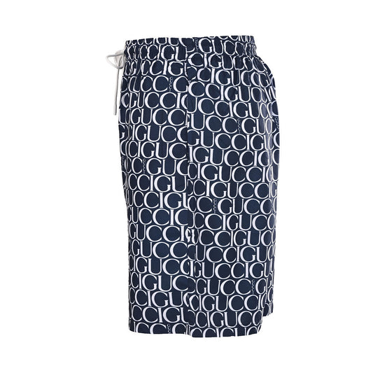 Gucci All-Over Logo Print Swim Shorts – Navy