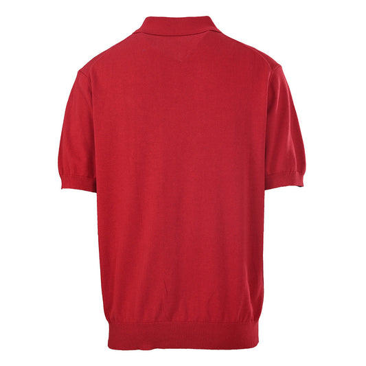 PRADA Embroidered Logo Knitted Polo Shirt