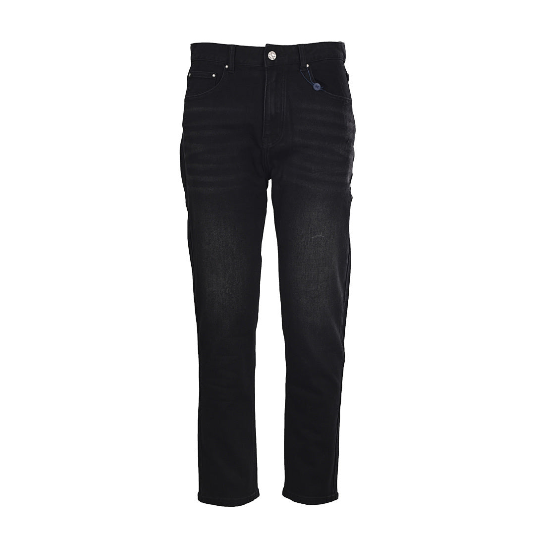 Louis Vuitton Black High-Waisted Straight-Leg Jeans