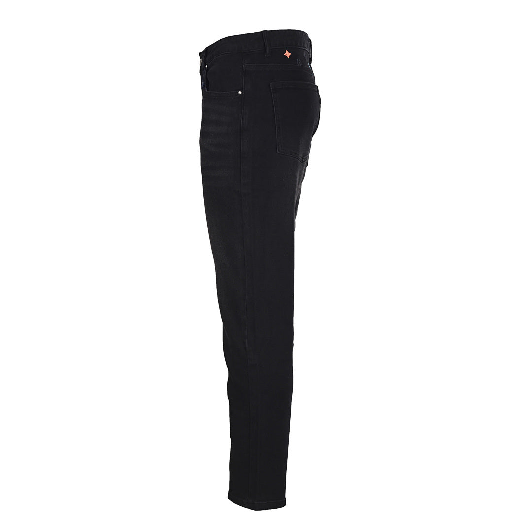Louis Vuitton Black High-Waisted Straight-Leg Jeans