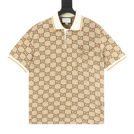 Gucci Double G All-Over Logo Jacquard T-Shirt