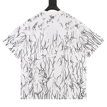 GUCCI 2026 New Arrival: All-Over Digital Print Twig Motif T-Shirt