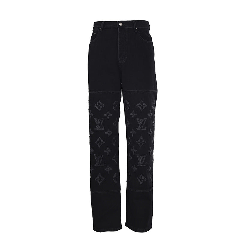 Louis Vuitton High-Waisted Straight-Leg Denim Trousers